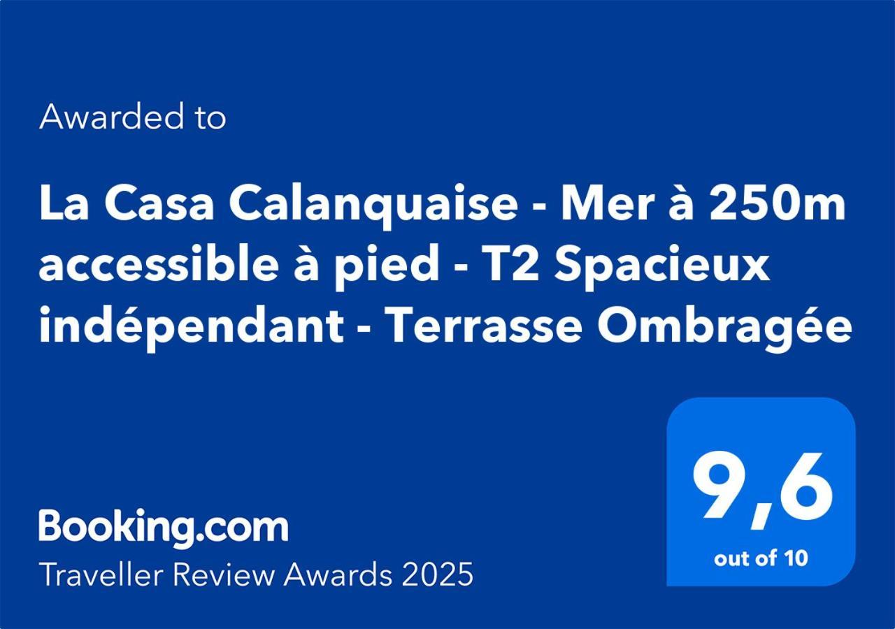 La Casa Calanquaise - Mer A 250M Accessible A Pied - T2 Spacieux Independant - Terrasse Ombragee Ensues-la-Redonne Exterior foto